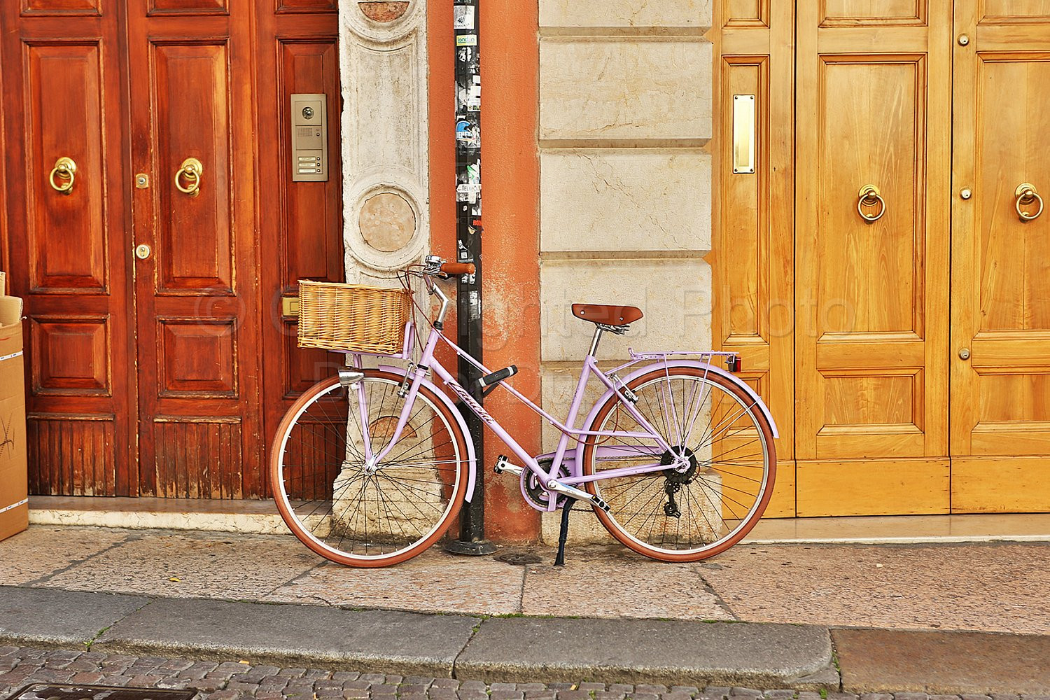 Purple Bicycle in Verona